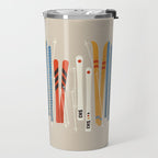 Ski Illustration Travel Mug Gallery Image 2