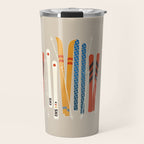 Ski Illustration Travel Mug Gallery Image 1