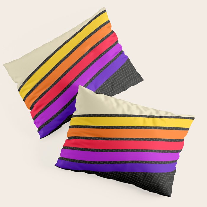 VHS pattern design 1 - 80s / 90s Retro Pillow Sham Gallery Image 1