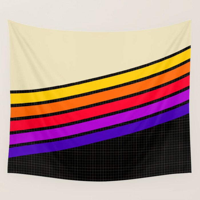 VHS pattern design 1 - 80s / 90s Retro Wall Tapestry Gallery Image 1