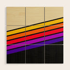VHS pattern design 1 - 80s / 90s Retro Wood Wall Art Gallery Image 1