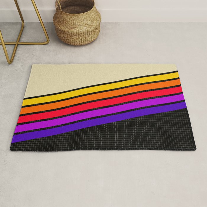 VHS pattern design 1 - 80s / 90s Retro Rug Gallery Image 1