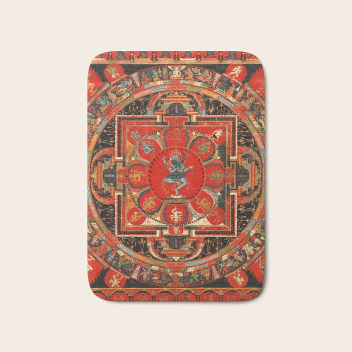 Shri Hevajra Nine Deity Manadala Bath Mat Gallery Image 1