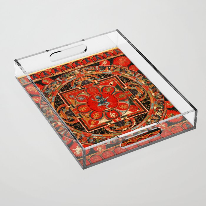 Shri Hevajra Nine Deity Manadala Acrylic Tray Gallery Image 1