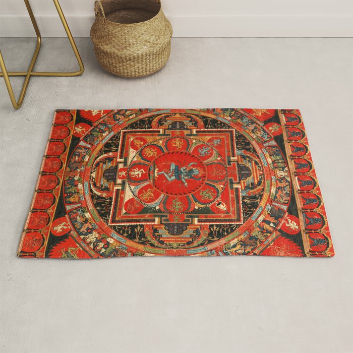 Shri Hevajra Nine Deity Manadala Rug Gallery Image 1