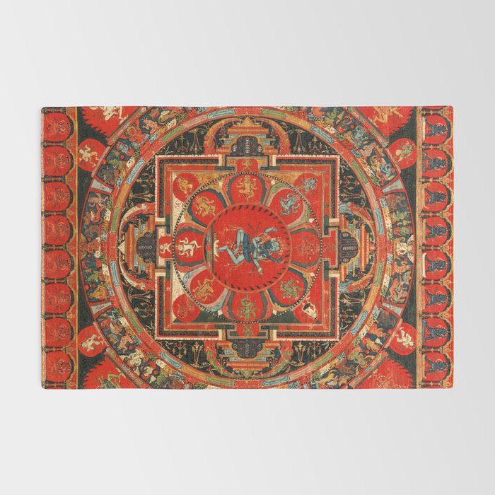 Shri Hevajra Nine Deity Manadala Rug Gallery Image 2