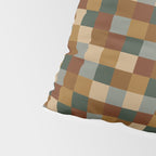 Bold Earthy Checks Pattern - Small VI Pillow Sham Gallery Image 4
