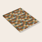 Bold Earthy Checks Pattern - Small VI Notebook Gallery Image 2
