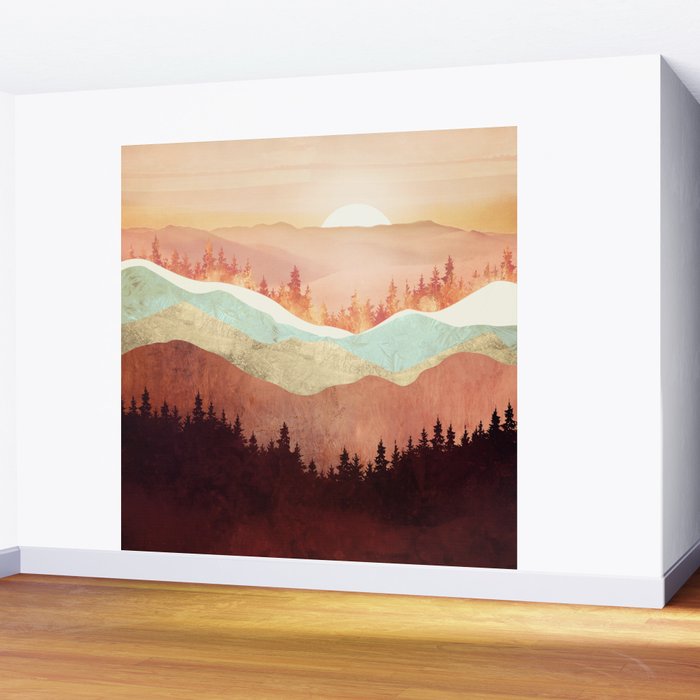 Amber Vista Wall Mural Gallery Image 2