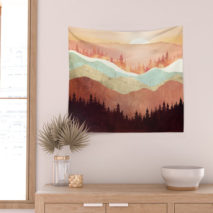 Amber Vista Wall Tapestry Gallery Image 2