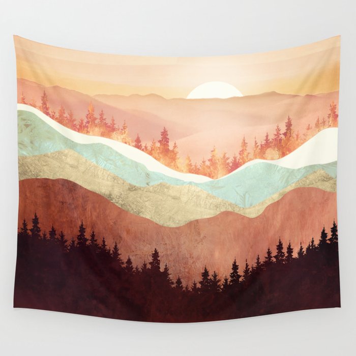 Amber Vista Wall Tapestry Gallery Image 4