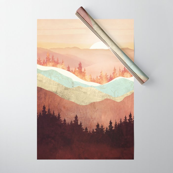 Amber Vista Wrapping Paper Gallery Image 1