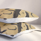 Raven with Shadow Yellow  Pillow Sham Gallery Image 3