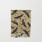 Raven with Shadow Yellow  Wall Hanging Gallery Image 1