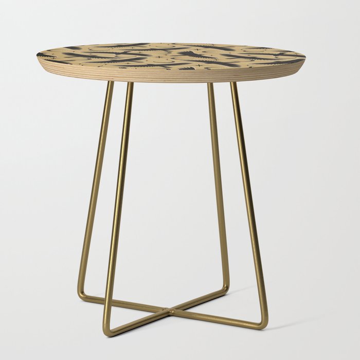 Raven with Shadow Yellow  Side Table Gallery Image 1