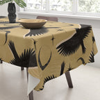 Raven with Shadow Yellow  Tablecloth Gallery Image 3