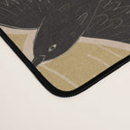 Raven with Shadow Yellow  Desk Mat Gallery Image 4
