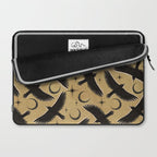 Raven with Shadow Yellow  Laptop Sleeve Gallery Image 2
