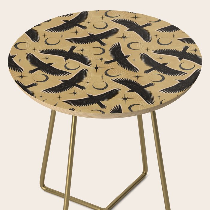 Raven with Shadow Yellow  Side Table Gallery Image 2