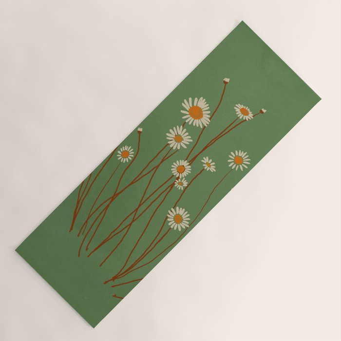 Wild Daisy Flowers 5 Yoga Mat Gallery Image 1