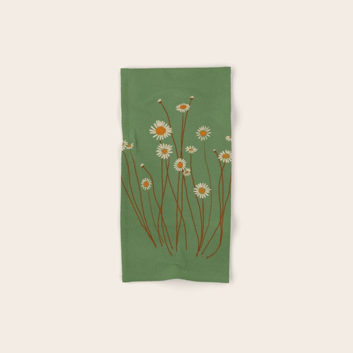 Wild Daisy Flowers 5 Bath Towel Gallery Image 1