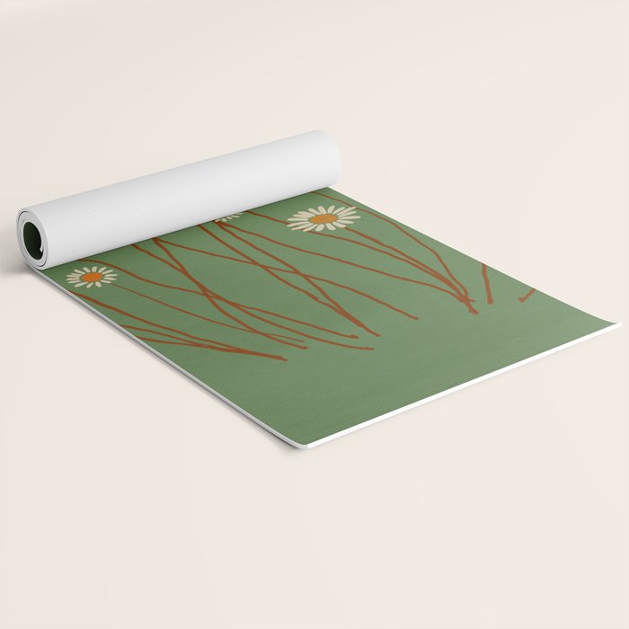 Wild Daisy Flowers 5 Yoga Mat Gallery Image 2