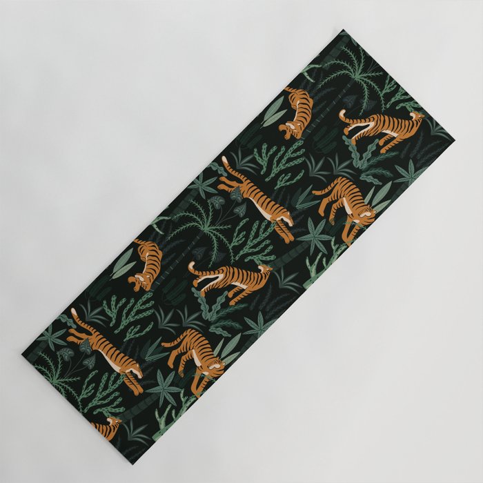Evening Prowl, Tiger Prints Yoga Mat Gallery Image 1
