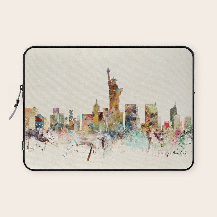 new york city skyline Laptop Sleeve Gallery Image 1