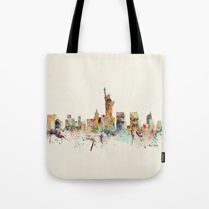 new york city skyline Tote Bag Gallery Image 1