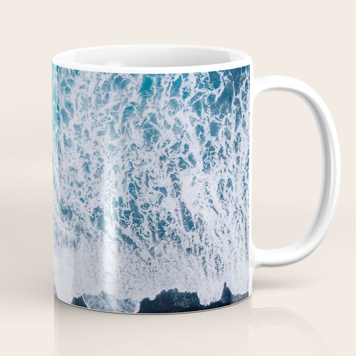 Minimalist Waves On A Beach In Iceland Coffee Mug Gallery Image 1