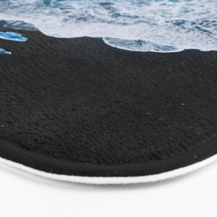 Minimalist Waves On A Beach In Iceland Bath Mat Gallery Image 3