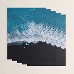 Minimalist Waves On A Beach In Iceland Wrapping Paper Gallery Image 3