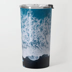 Minimalist Waves On A Beach In Iceland Travel Mug Gallery Image 2
