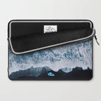 Minimalist Waves On A Beach In Iceland Laptop Sleeve Gallery Image 2
