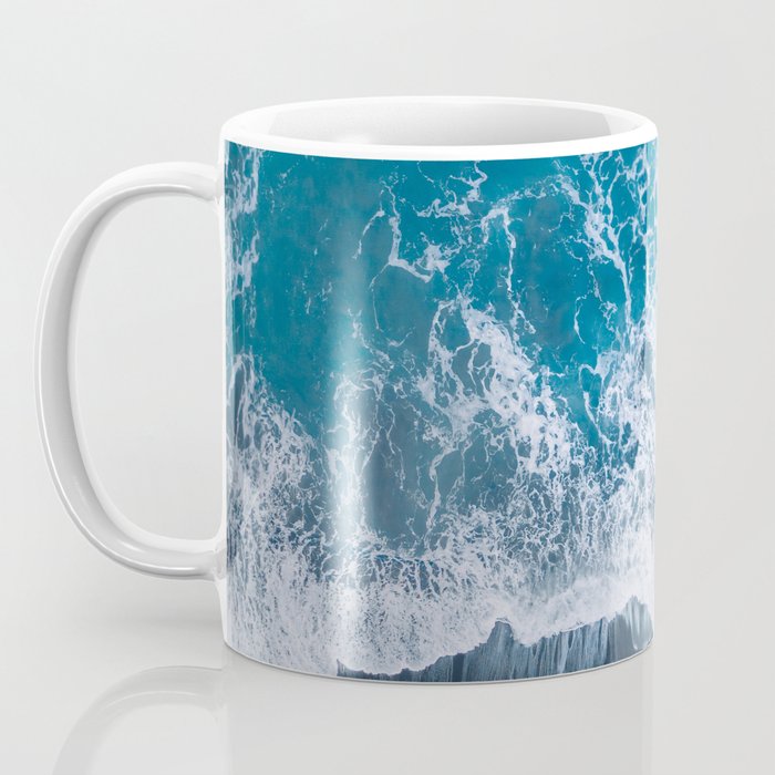 Minimalist Waves On A Beach In Iceland Coffee Mug Gallery Image 3