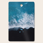 Minimalist Waves On A Beach In Iceland Cutting Board Gallery Image 1