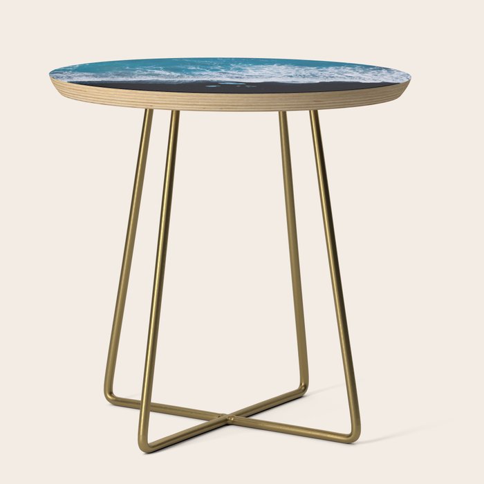 Minimalist Waves On A Beach In Iceland Side Table Gallery Image 1