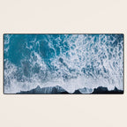 Minimalist Waves On A Beach In Iceland Desk Mat Gallery Image 3