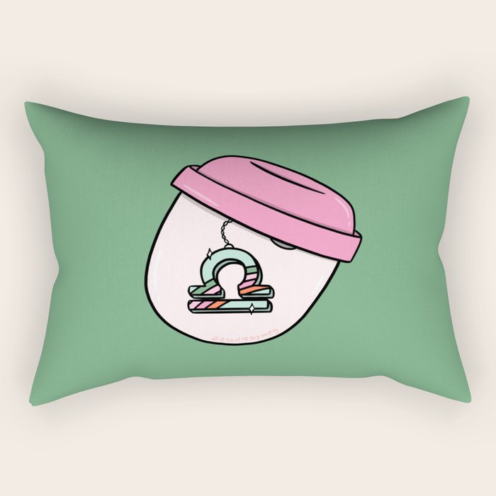 Libra Keychain Rectangular Pillow Gallery Image 2