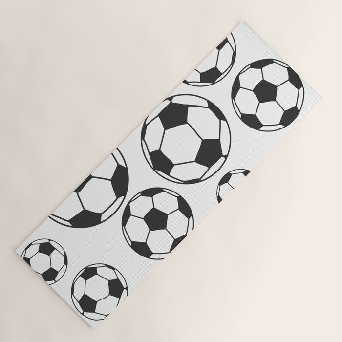 Soccer Balls Yoga Mat Gallery Image 1