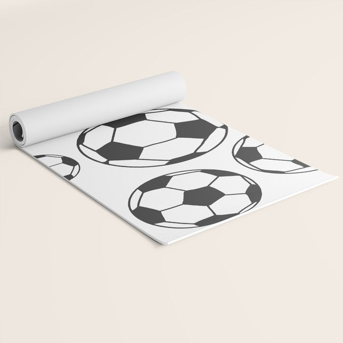 Soccer Balls Yoga Mat Gallery Image 2