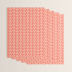 Retro Peach Blossoms Pattern Wrapping Paper Gallery Image 3