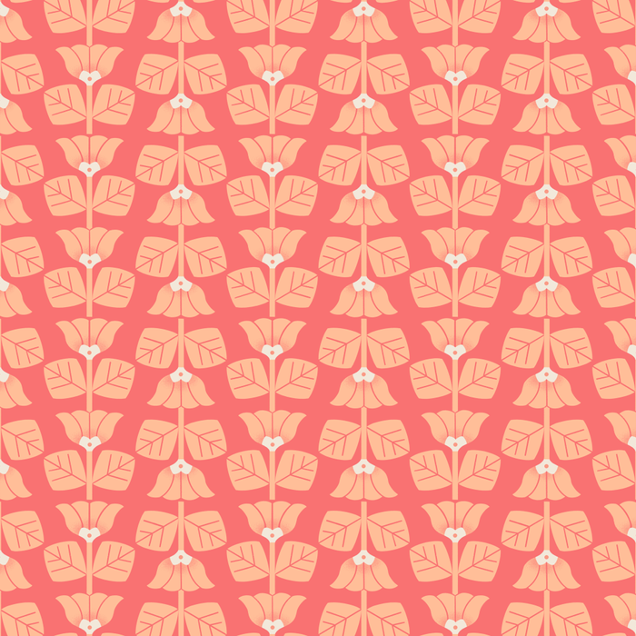 Retro Peach Blossoms Pattern Coffee Mug Gallery Image 2