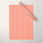 Retro Peach Blossoms Pattern Wrapping Paper Gallery Image 1