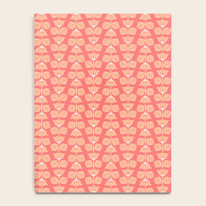 Retro Peach Blossoms Pattern Notebook Gallery Image 4