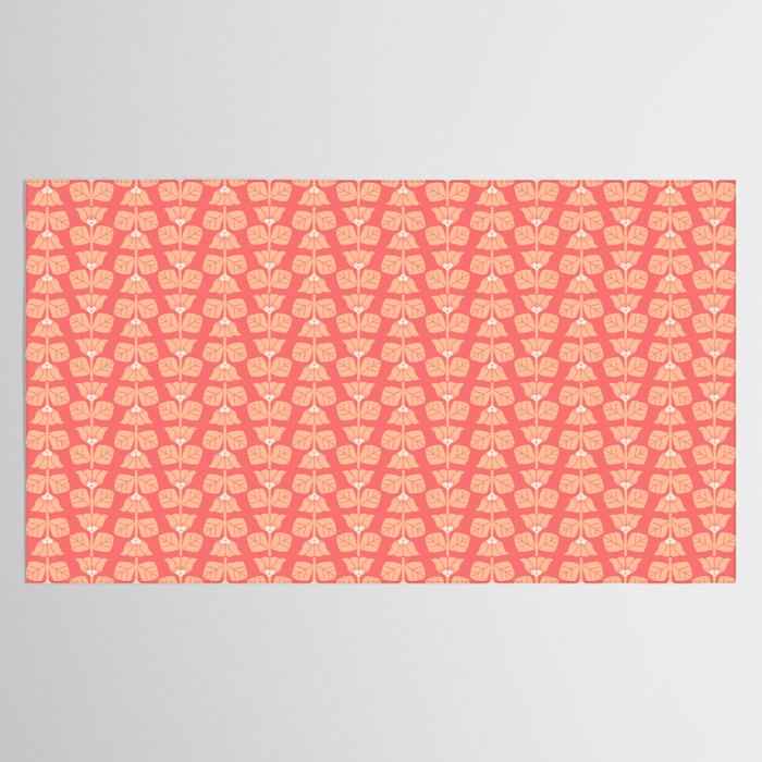 Retro Peach Blossoms Pattern Tablecloth Gallery Image 2