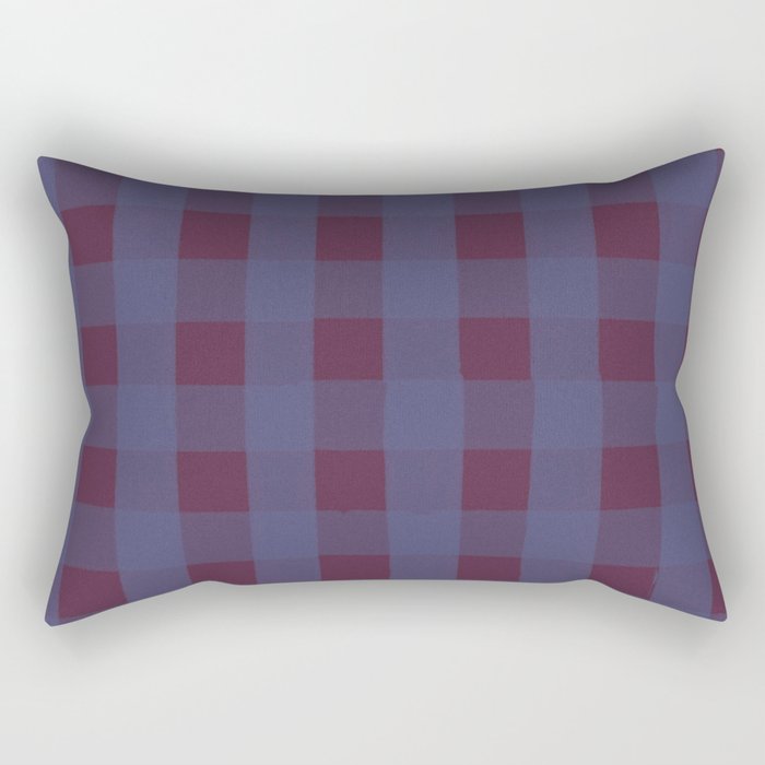 Purple criss-cross Rectangular Pillow Gallery Image 2