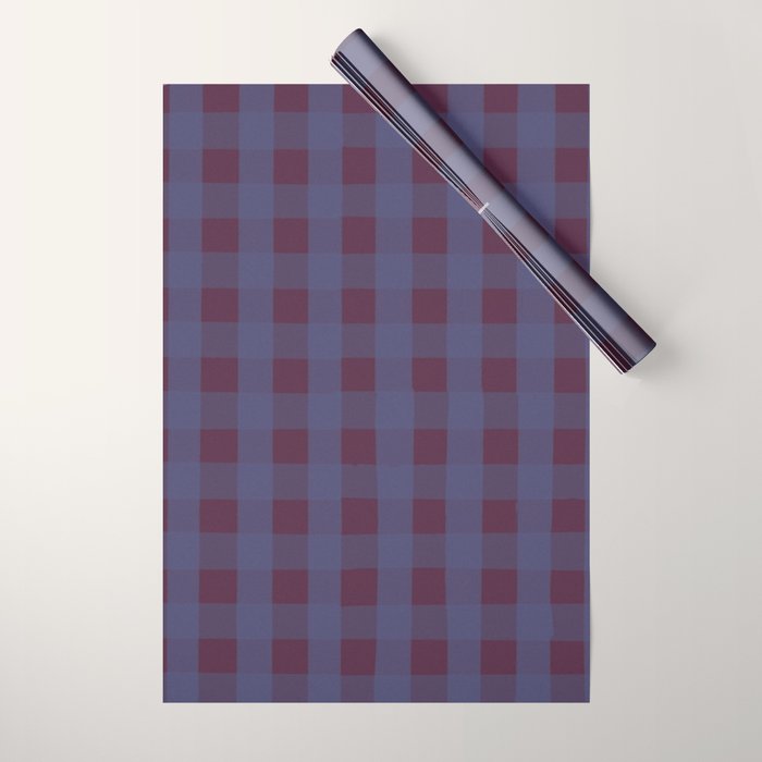 Purple criss-cross Wrapping Paper Gallery Image 1