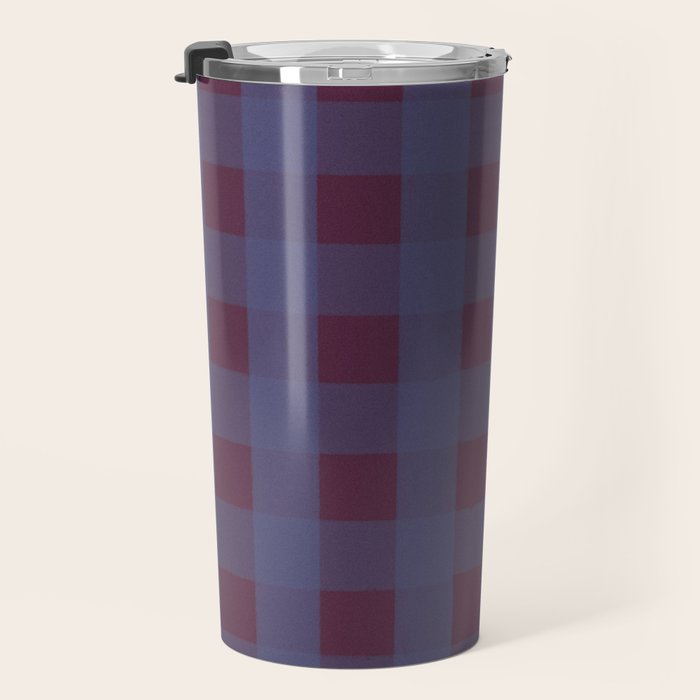 Purple criss-cross Travel Mug Gallery Image 3