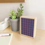 Purple criss-cross Mini Art Print Gallery Image 2